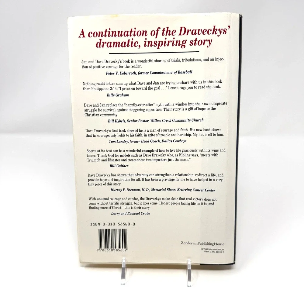 Dave Dravecky When You Cant Come Back Hardcover Biography Baseball Memoir